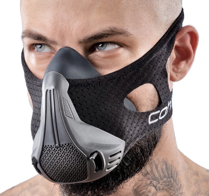 coher Workout Mask Breathing Mask for Men and Women - Adjustable Resistance Levels - Increase Lung Capacity and Endurance - Ideal for Jogging, Sports, Cycling, Fitness - Image 1