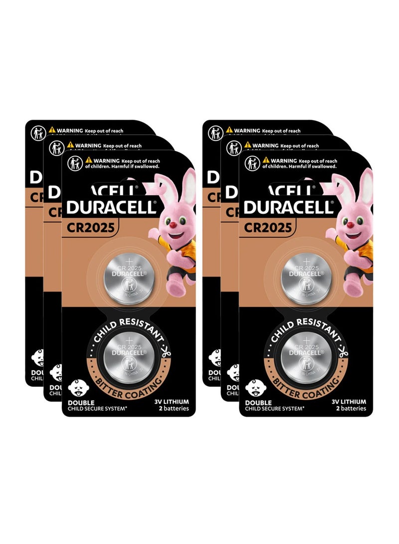 Duracell 12-Pieces Duracell CR2025 Lithium 3V Batteries - Image 1