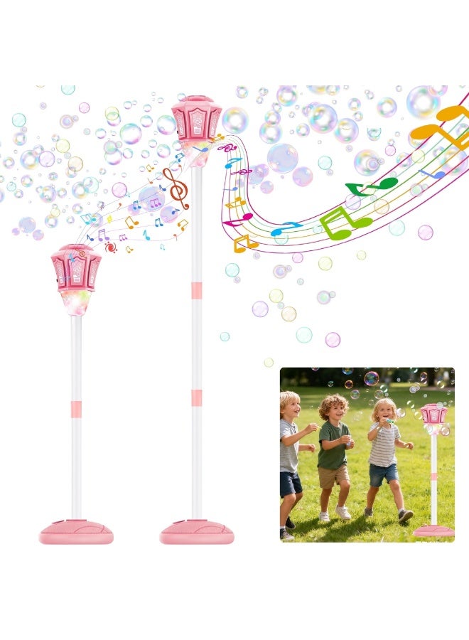 Automatic Bubble Blower Machine with Music And Lights, Perfect Outdoor Toy for Girls, Great for Birthday Parties, Weddings And Backyard Fun - Image 2