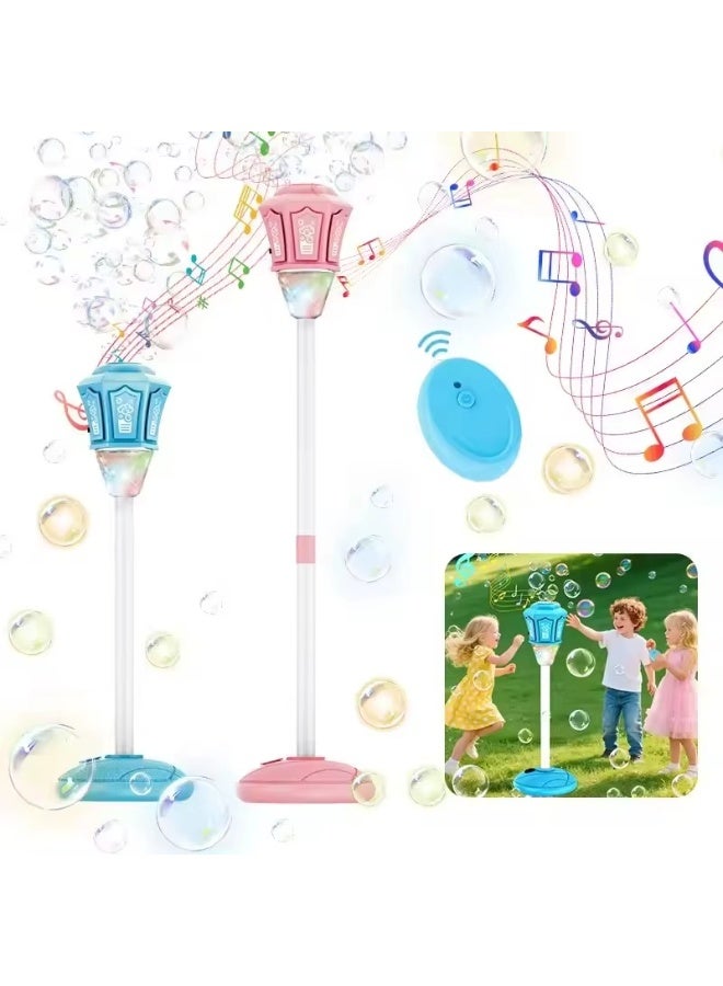 Automatic Bubble Blower Machine with Music And Lights, Perfect Outdoor Toy for Girls, Great for Birthday Parties, Weddings And Backyard Fun - Image 3