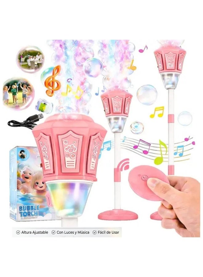 Automatic Bubble Blower Machine with Music And Lights, Perfect Outdoor Toy for Girls, Great for Birthday Parties, Weddings And Backyard Fun - Image 5