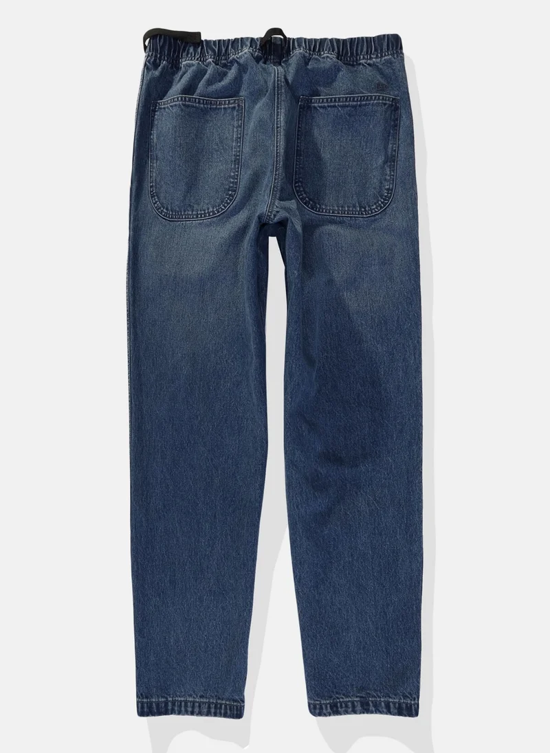 امريكان ايجل Loose Jean Wide Leg Elastic Waistband Jeans