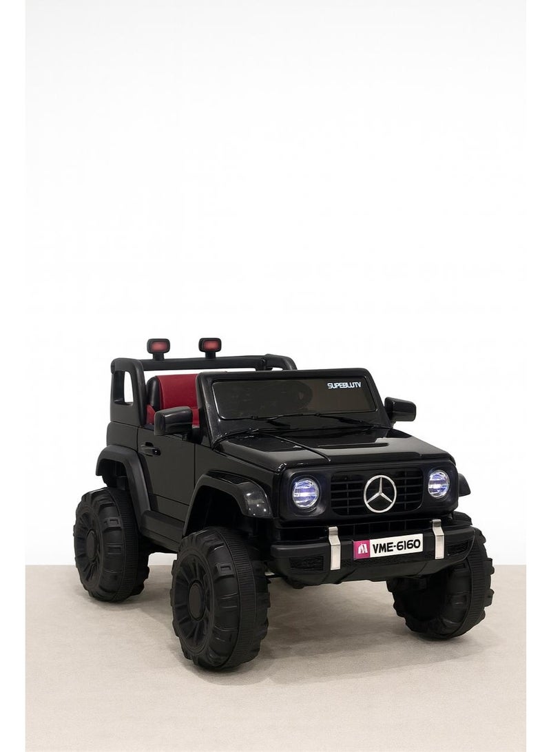 ضحكة  جيب ركوب كهربائي آمن للأطفال، بطارية 6 فولت، ريموت تحكم للوالدين، مع موسيقى وأضواء - Image 1