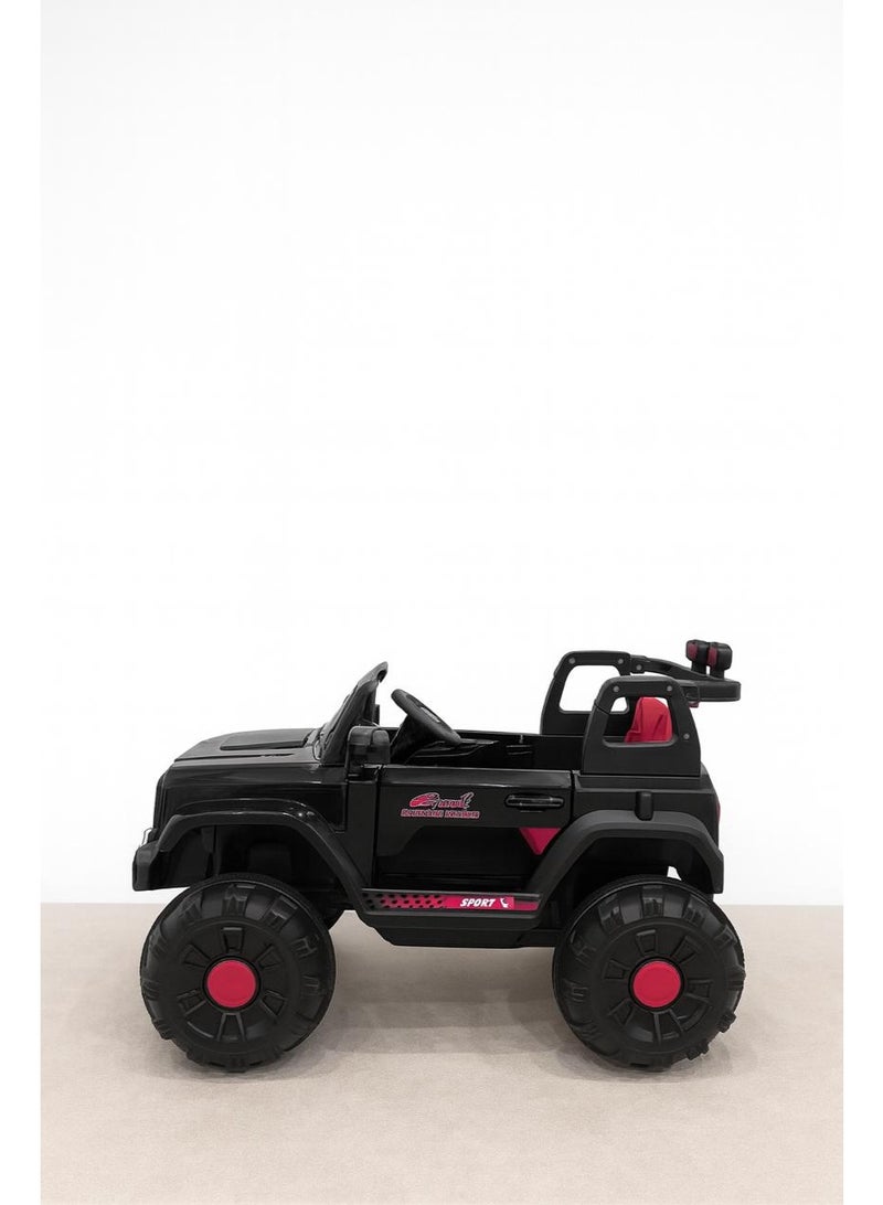 ضحكة  جيب ركوب كهربائي آمن للأطفال، بطارية 6 فولت، ريموت تحكم للوالدين، مع موسيقى وأضواء - Image 2