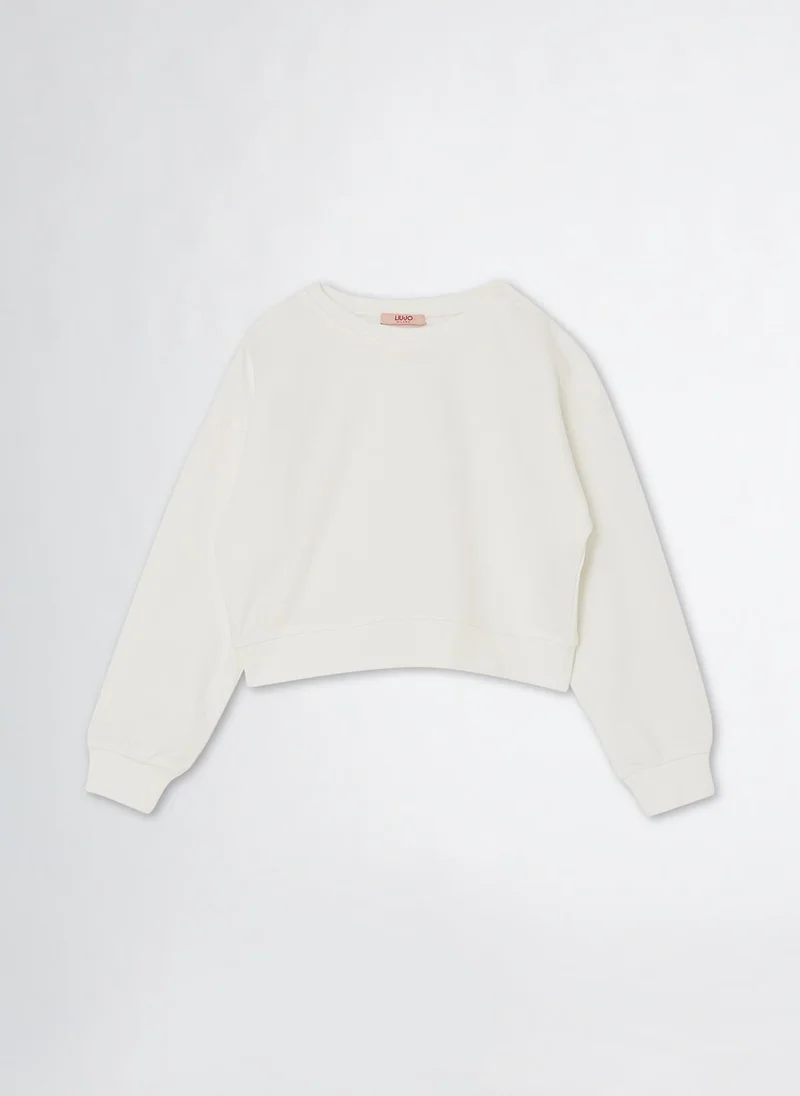 ليو جو Cotton-Blend Sweatshirt