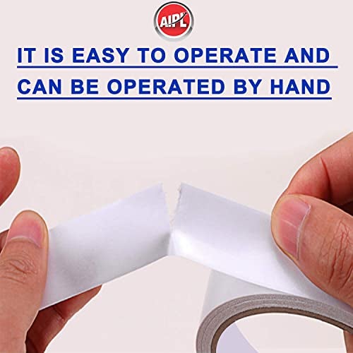 AIPL Double Sided Tape 0.6" Inch X 30 Meter Double Coated Multipurpose Tissue Tape Craft DIY Tape White Color for LED Strip Light Office Home Car Décor - Image 2