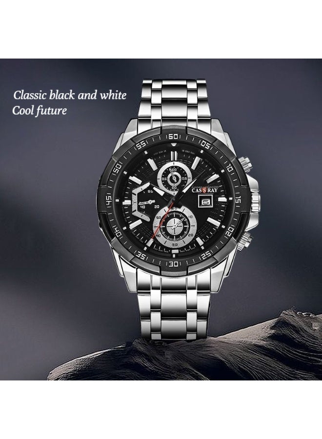 CASSRAY New glow-in-the-dark watch for boys and teenagers, trendy sports watch for men, cool watch for Instagram users, vintage waterproof quartz watch, retro quartz watch - Image 2