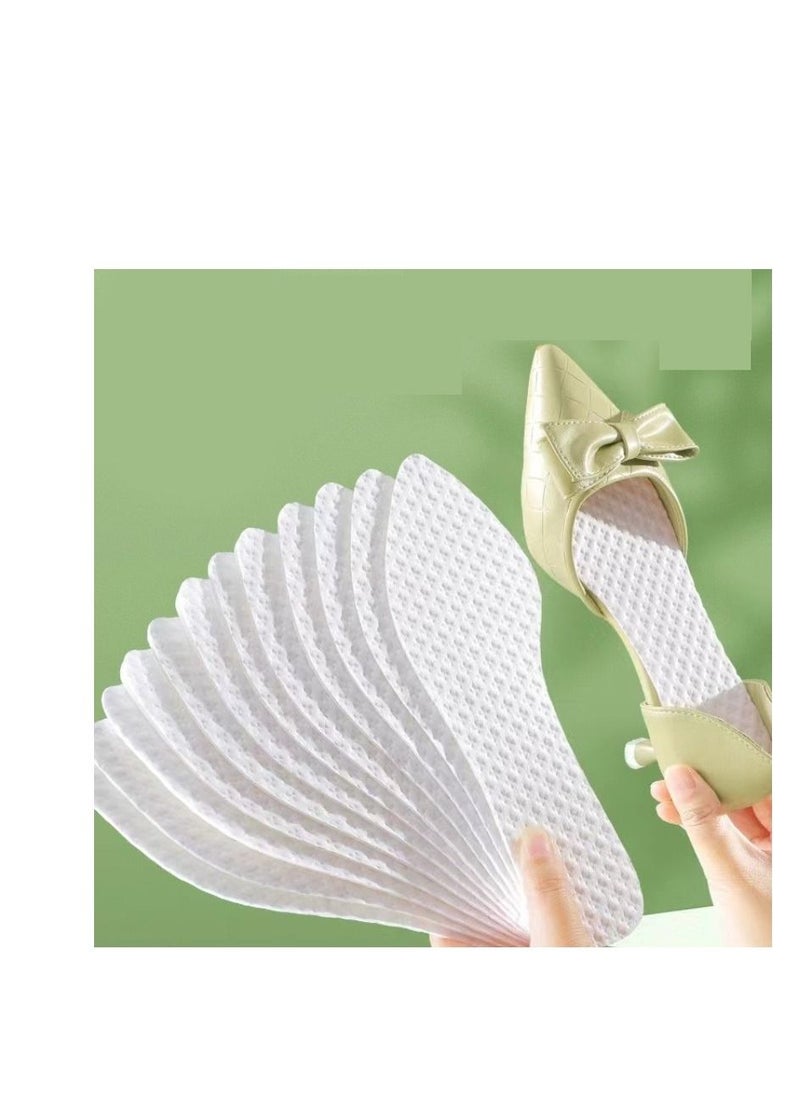 Y&D Disposable Insoles, Breathable, Lightweight, Replaceable Insoles, Women'S Pointed Toe Insoles, Travel Insoles, Sweat Absorbing Disposable Insoles (30 Pairs) 