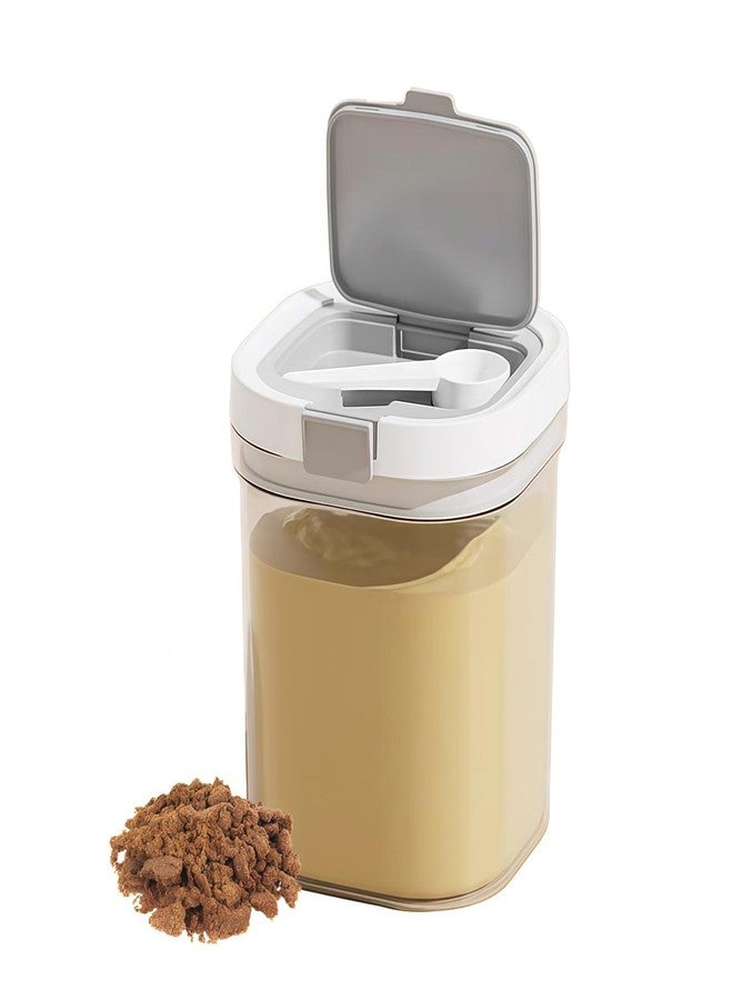 Micyples Formula Container to go-1300ml Travel Dispenser BPA Free Airtight Container with Spoon & Layered Storage,Sealed Lid,Stackable,Easy-Clean,Ideal for Coffee,Flour,Sugar,Cereal,Milk Powder(44oz) - Image 1