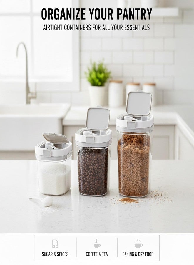 Micyples Formula Container to go-1300ml Travel Dispenser BPA Free Airtight Container with Spoon & Layered Storage,Sealed Lid,Stackable,Easy-Clean,Ideal for Coffee,Flour,Sugar,Cereal,Milk Powder(44oz) - Image 5