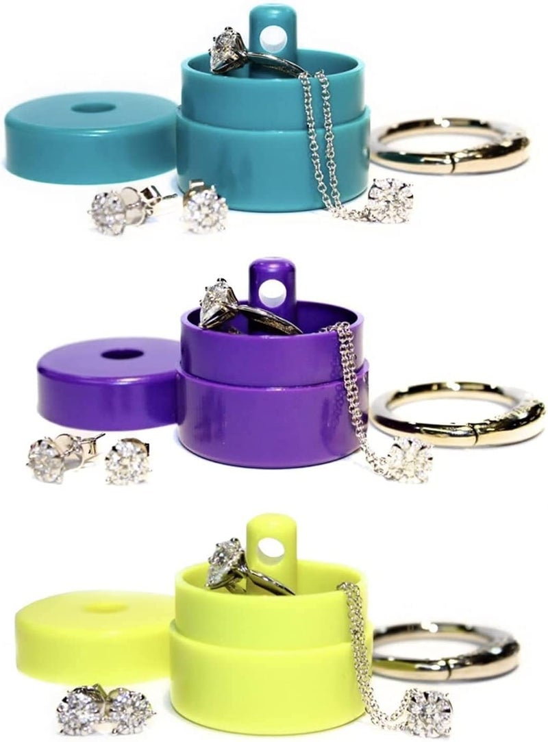 Lion Latch Travel Jewelry Box Case, Ring Holder on Shark Tank - Ring Holder for Women Girls with Keychain, Small Jewelry Organizer Boxes, Portable Ring Keeper Key Chain, Jewelry Storage Case - Image 1