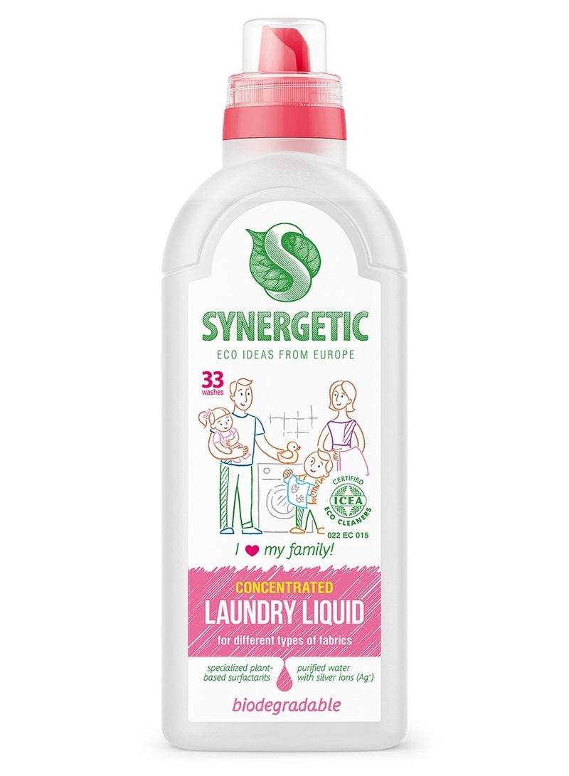SYNERGETIC Biodegradable Concentrated Multifunctional Laundry Liquid 1000ml - Image 1