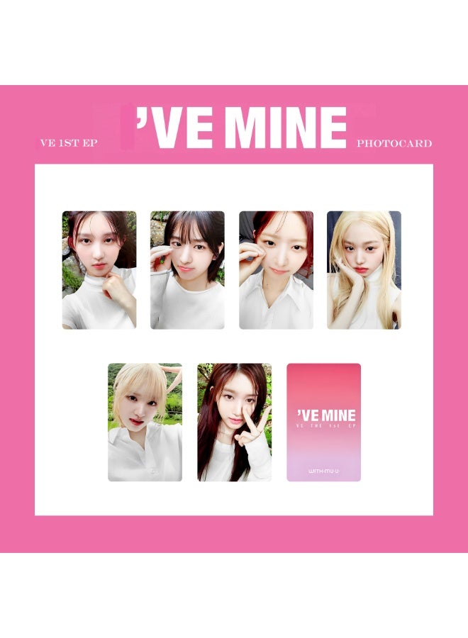 NIBEMINENT 6 Pcs Kpop IVE - 1st EP I'VE MINE Lomo Cards Card For Fans Collection Gifts - Image 1