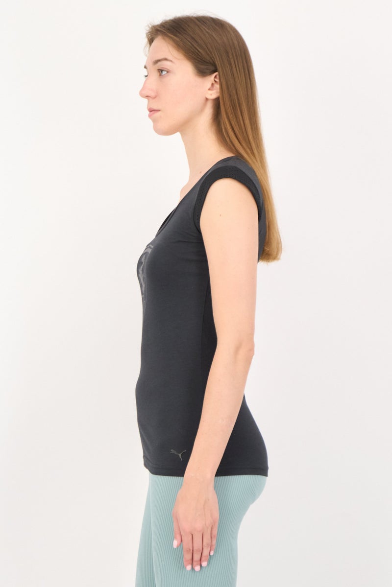 Puma x Scuderia Women  Sportswear Fit Short Short Sleeve Training Top, Black - Image 2