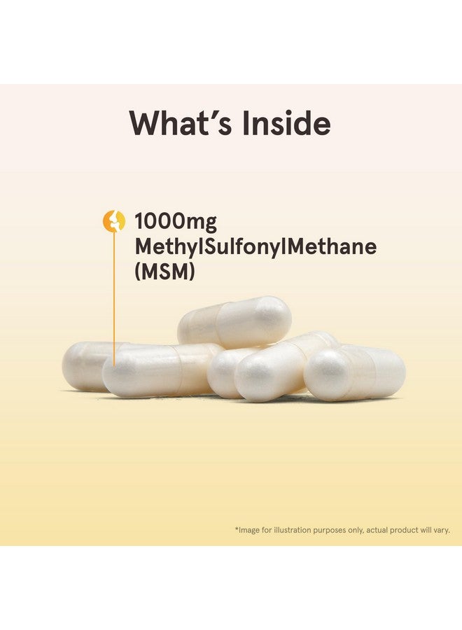 jarrow formulas كبسولات جاررو فورمولا® إم إس إم، 1,000 ملغ، ميثيل سلفونيل ميثان، دعم صحة المفاصل، 200 كبسولة، حتى 200 حصة - Image 3