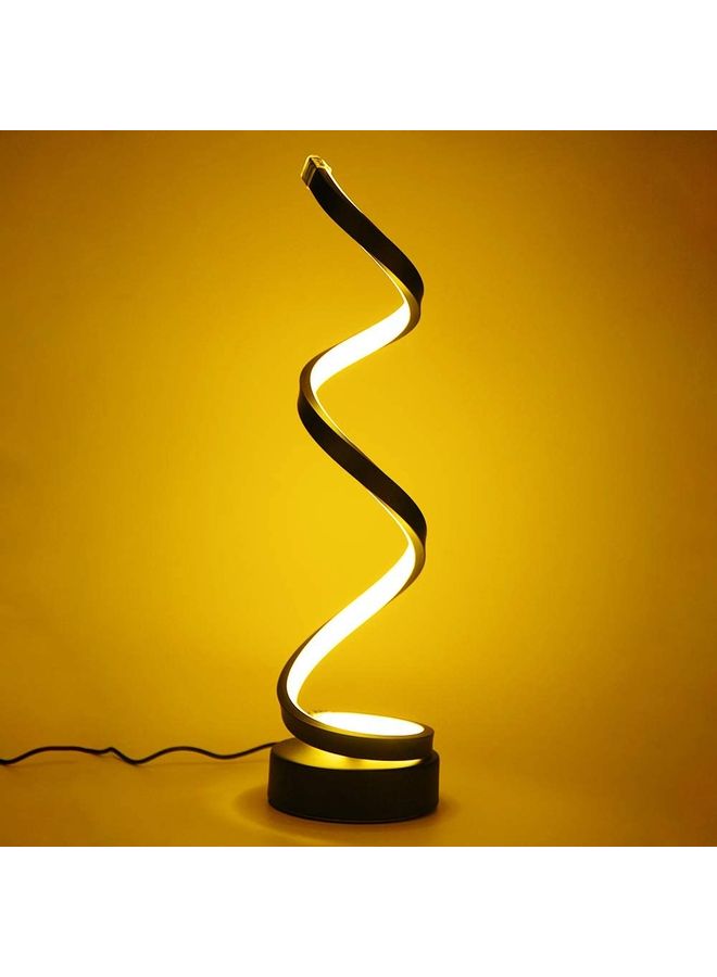 إسكدنيا مصباح طاولة LED بتصميم حلزوني أسود one size centimeter - Image 1