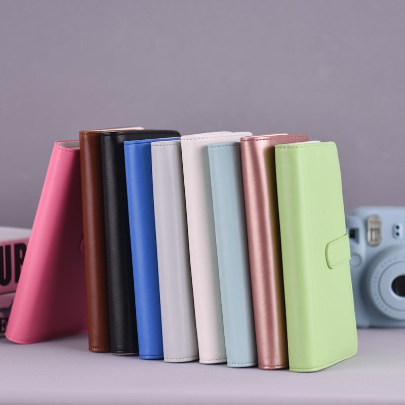 مجلد صور صغير: 108 جيبًا - مجلد جلد PU رفيع الجودة مع إغلاق مغناطيسي لصور فيلم Fujifilm Instax Mini، بطاقات الاسم، السفر والهدايا - Image 4