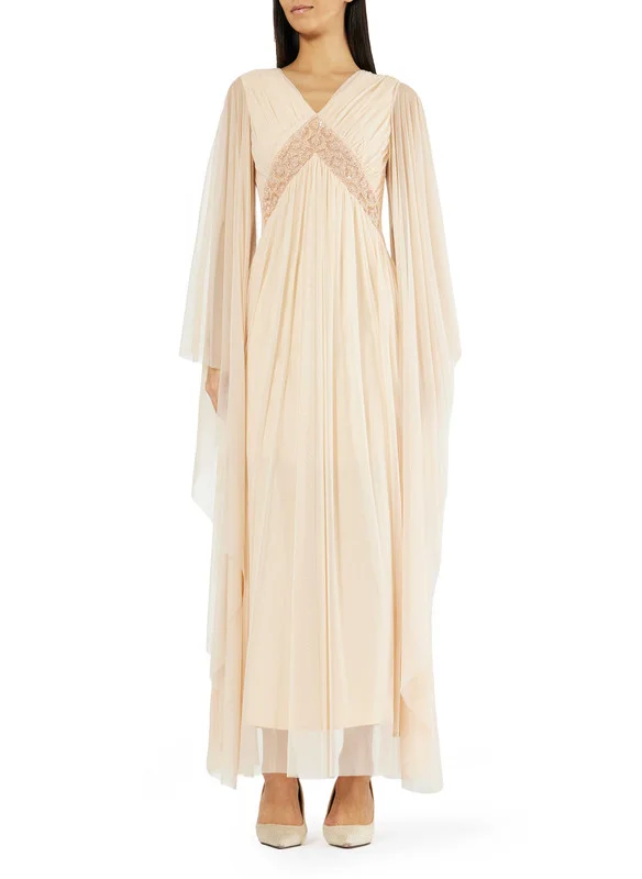 امري Embroidered Tulle Dress