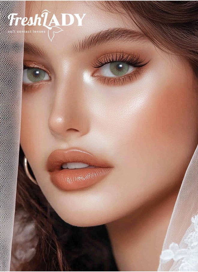 سيدة جديدة عدسات لاصقة ملونة فريش ليدي ميل 14.00 ملم — للاستعمال اليومي، صالحة لمدة سنة  - Image 3