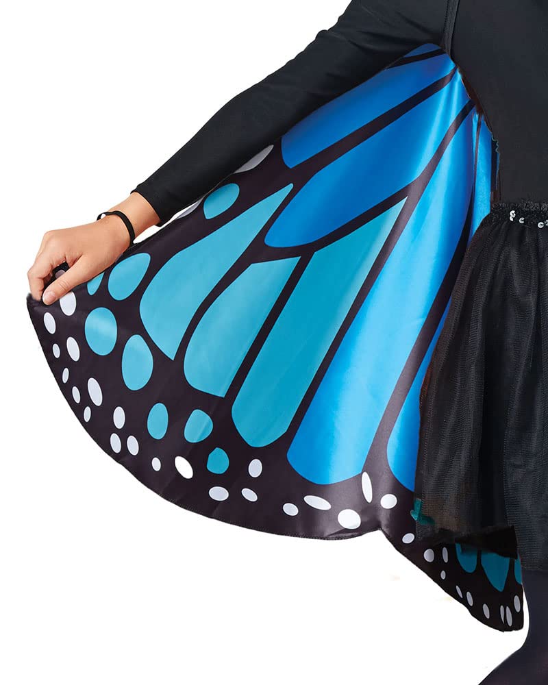 Seasons Kids Monarch Butterfly Cape Wings, Blue, One Size - Image 2