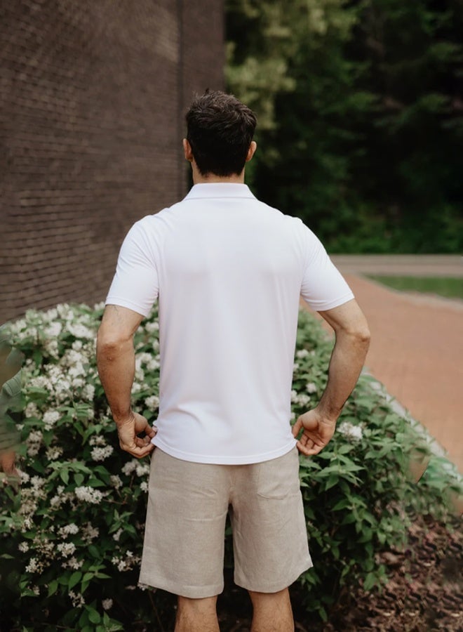 Men's polo shirt V-neck polo short-sleeved T-shirt Short-sleeved sports golf tennis T-shirt Casual V-neck summer shirt Classic polo shirt  - Image 4