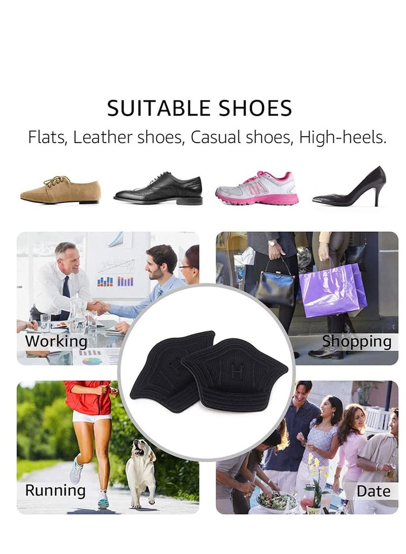 SYOSI Heel Grips for Loose Shoes, Cushion Liner for Blisters, Self-Adhesive Protector Pads, Improve The fit and Comfort, Extra StickyHeel Shoe Inserts 3 Pairs (Thicker) - Image 3