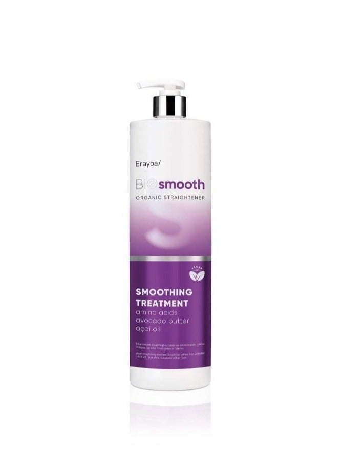 Erayba BioSmooth Organic Straightener Smoothing Treatment - Amino Acids, Avocado Butter & Açai Oil - Vegan - Image 1