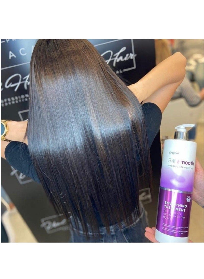Erayba BioSmooth Organic Straightener Smoothing Treatment - Amino Acids, Avocado Butter & Açai Oil - Vegan - Image 4