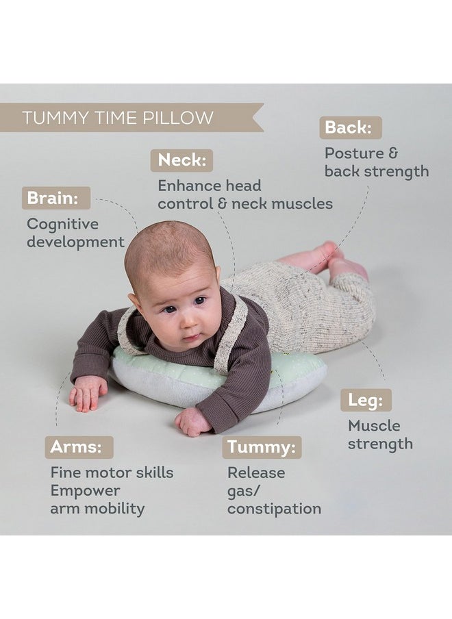 Taf Toys Taf Toys Baby Tummy Time Kit - High Contrast Black and White Crinkle Book, Tummy Time Support Pillow, Baby Activity Water Mat, Sensory Balls, Plate - Newborn Infant Tummy Time Sensory Toy Set 0 Month  - Image 3