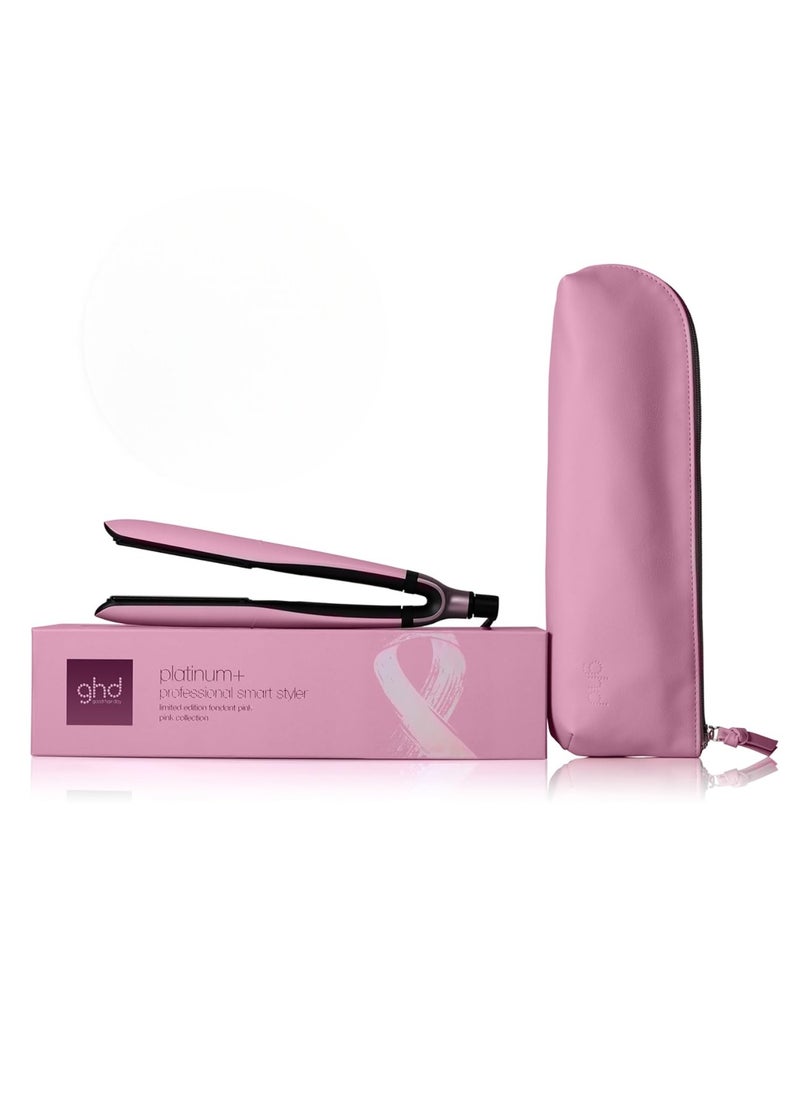 ghd ghd Platinum+ Styler, 1" Flat Iron Hair Straightener, Professional Ceramic Hair Styling Tool for Stronger, Shinier Hair with Color Protection - Fondant Pink  - Image 2