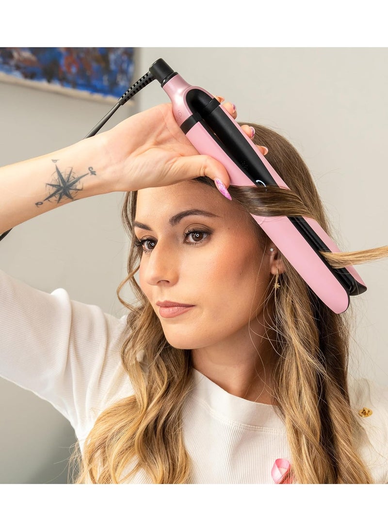 ghd ghd Platinum+ Styler, 1" Flat Iron Hair Straightener, Professional Ceramic Hair Styling Tool for Stronger, Shinier Hair with Color Protection - Fondant Pink  - Image 5
