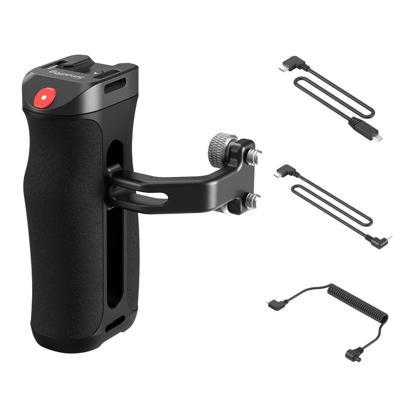 SMALLRIG Threaded Side Handle with Record StartStop Remote Trigger 3 Control Cable Compatible with Sony A7 III FX3 A6600 for Canon R5II R5C for FUJIFILM XH2S XT5 for Panasonic S5 II GH5 - Image 2