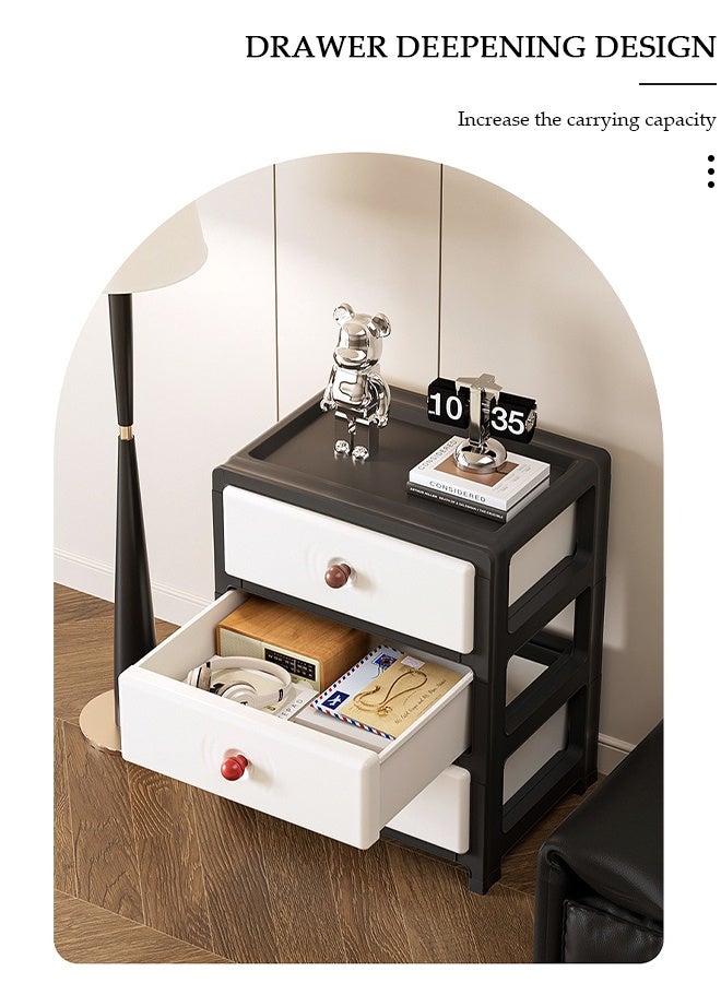 DUNISO Multipurpose 3-Drawer Storage Cabinet for Kitchen, Bathroom, Bedroom,Kitchen,Living Room,Office,Multifunctional Waterproof Design 3-Tier Vertical Storage Cabinets With Drawers, Slim Narrow Cabine - Image 5