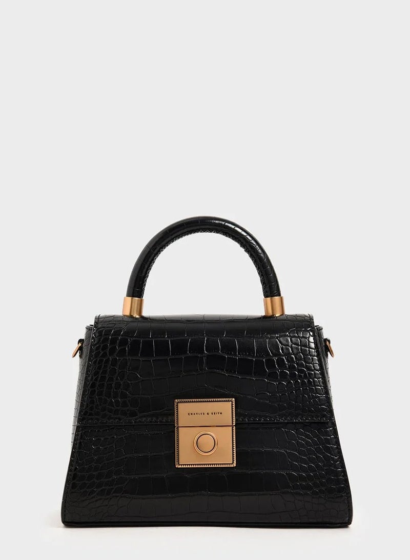 Charles & Keith Clock Effect Structured Sculpture Bag - Image 1