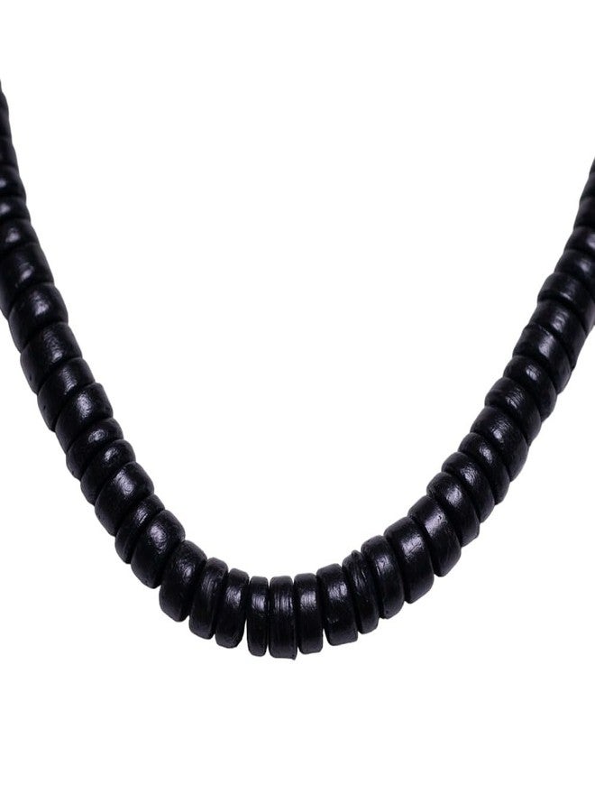 BlueRica Black Coconut Shell Beads Necklace - Image 2