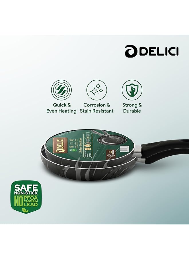 DELICI Frying Pan 2 Pes Set Twin Combo (26Cm & 20Cm) With Nylon Spatula, Nonstick Surface, Quick Heating, 10X Tougher Coating, Corrosion Resistant,Pfoa Free (Afp 2620) - Image 3