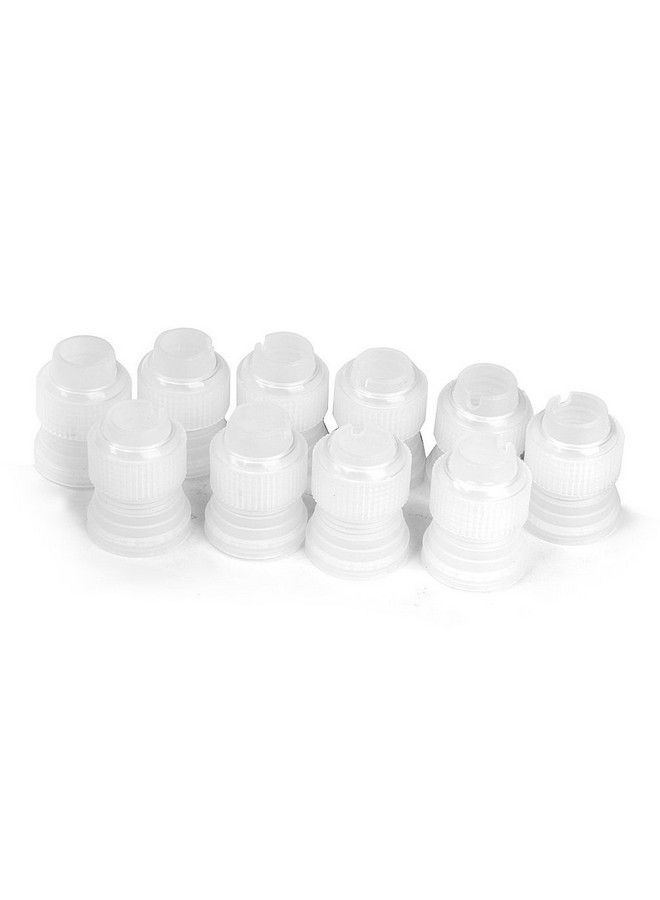 CJESLNA 10Pcs Coupler Adaptor Icing Piping Nozzle Bag Cake Flower Pastry Decoration Tool Small Size - Image 1
