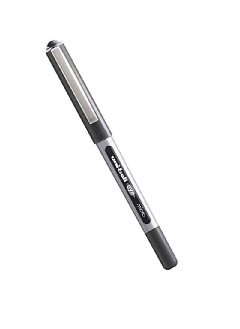 Uniball قلم حبر سائل Eye Micro Roller مكون من 12 قطعة برأس 0.5 مم وحبر أسود  - Image 2