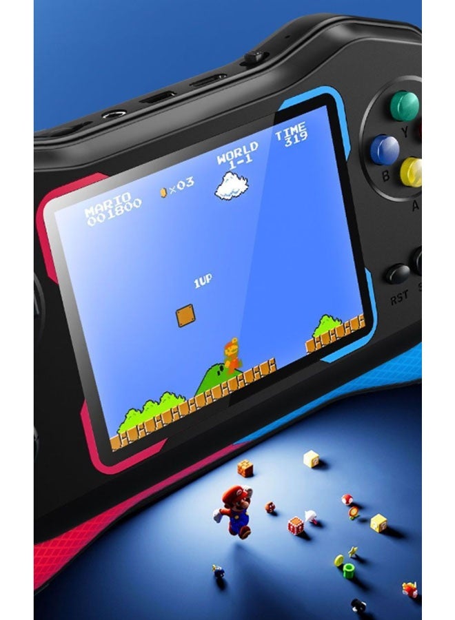 نيوترل جهاز ألعاب محمول كلاسيكي مزود بعصا تحكم (إصدار لاعب واحد) شاشة ملونة عالية الدقة مقاس 3.5 بوصة مئات الألعاب الكلاسيكية المدمجة بطارية قابلة لإعادة الشحن بسعة 1200 مللي أمبير في الساعة يتصل بالتلفزيون وأجهزة التحكم في الألعاب (ملون) - Image 4