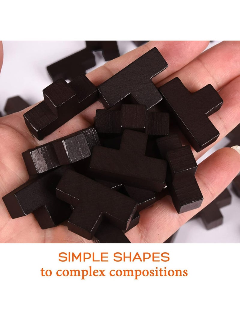 CMGTYYD. لعبة ألغاز خشبية ثلاثية الأبعاد، صندوق ألغاز مجسمة ثلاثية الأبعاد، مكعبات ألغاز ترفيهية تعليمية مكعبة، مكعبات ألغاز خشبية ثلاثية الأبعاد للأطفال من سن 8-12 سنة والكبار، ألعاب مكتبية مبهجة، ألعاب تحدي لدماغ الكبار - Image 3