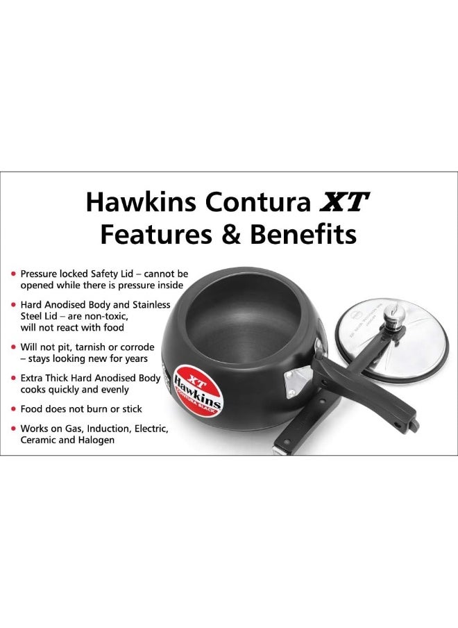 Hawkins طباخ ضغط هاوكينز كونتورا بلاك إكس تي 3 لتر  - Image 3