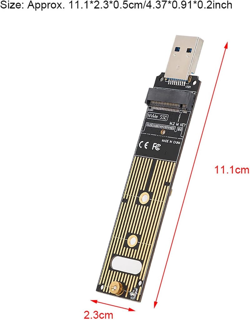USB 3.1 Gen 2 M.2 NVME to USB Adapter Board High Performance SSD Adapter for 970 Series, SSD Converter for Data Backup - Image 4