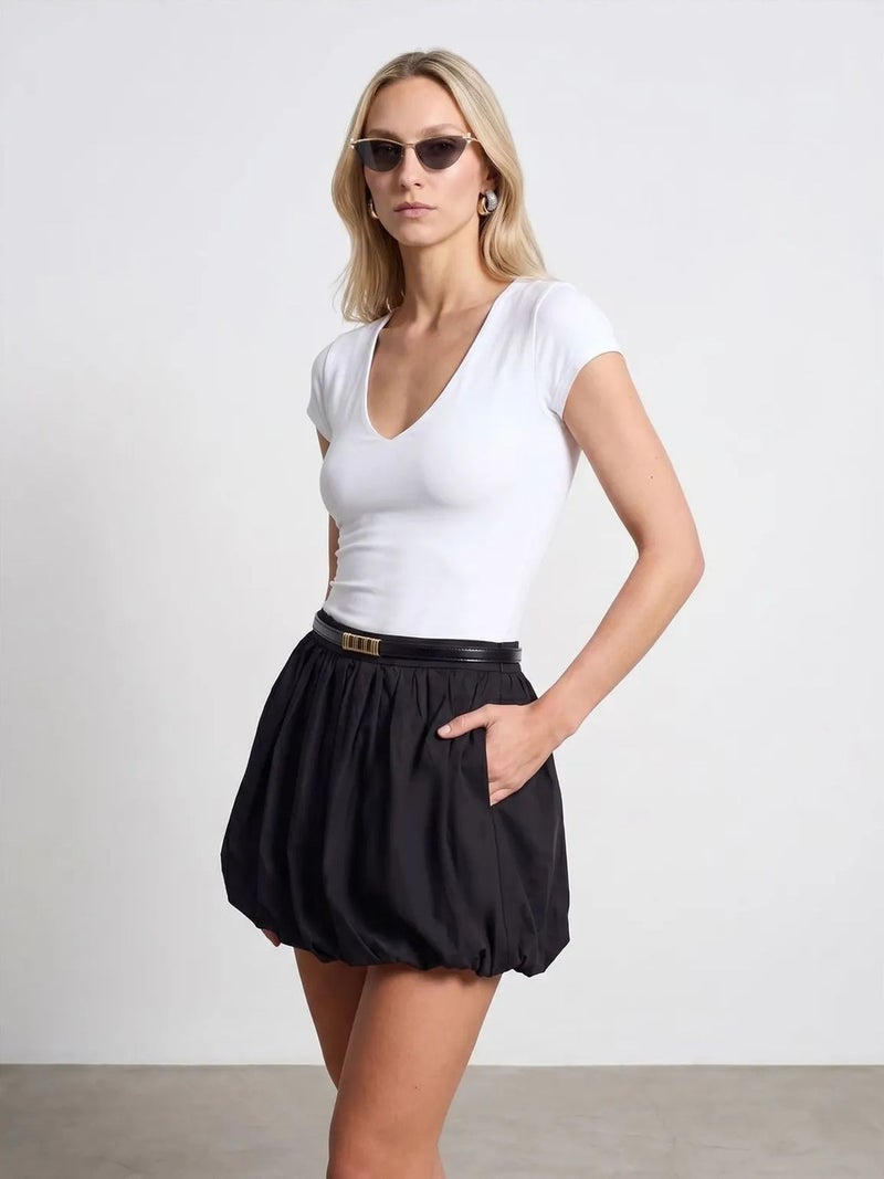 DILVIN Slim Fit V-Neck Knit Blouse - Image 4