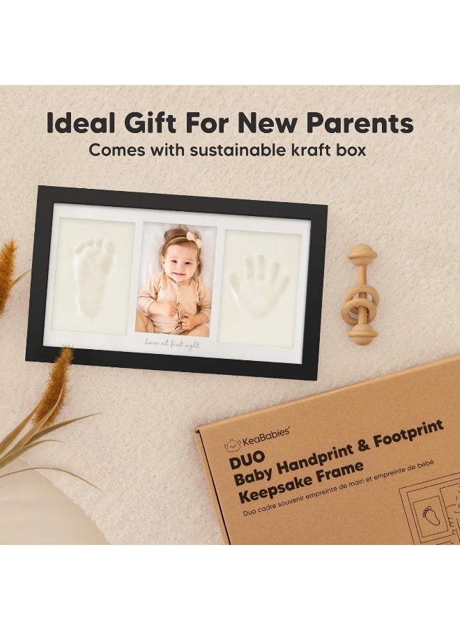 KeaBabies Baby Hand and Footprint Kit - Baby Photo Frame for Newborn - Baby Footprint Kit & Handprint Kit - Newborn Baby Gifts & Keepsakes - Infant Baby Gift - Baby Shower Gifts for Boys, Girls  - Image 4