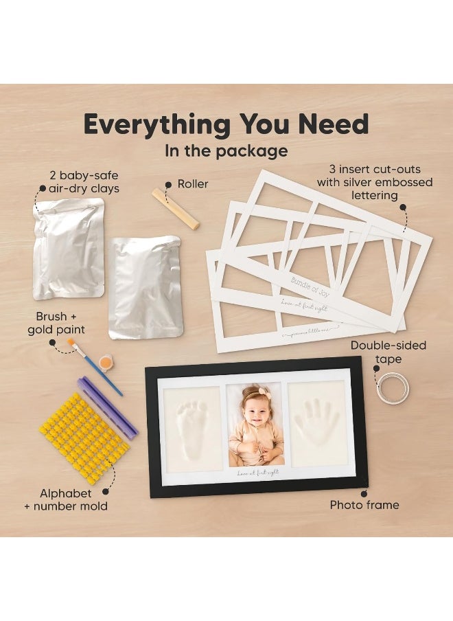 KeaBabies Baby Hand and Footprint Kit - Baby Photo Frame for Newborn - Baby Footprint Kit & Handprint Kit - Newborn Baby Gifts & Keepsakes - Infant Baby Gift - Baby Shower Gifts for Boys, Girls  - Image 2