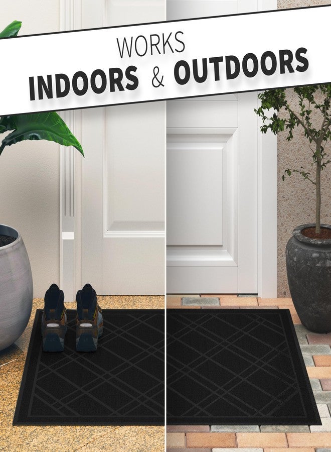 SlipToGrip Door Mat - Durable Door Outdoor Mats for High Traffic - Large 59x35 Inch Black Mat with Water-Resistant Surface - No-Slip and Easy-to-Clean for Indoor and Outdoor Entryways - Image 3