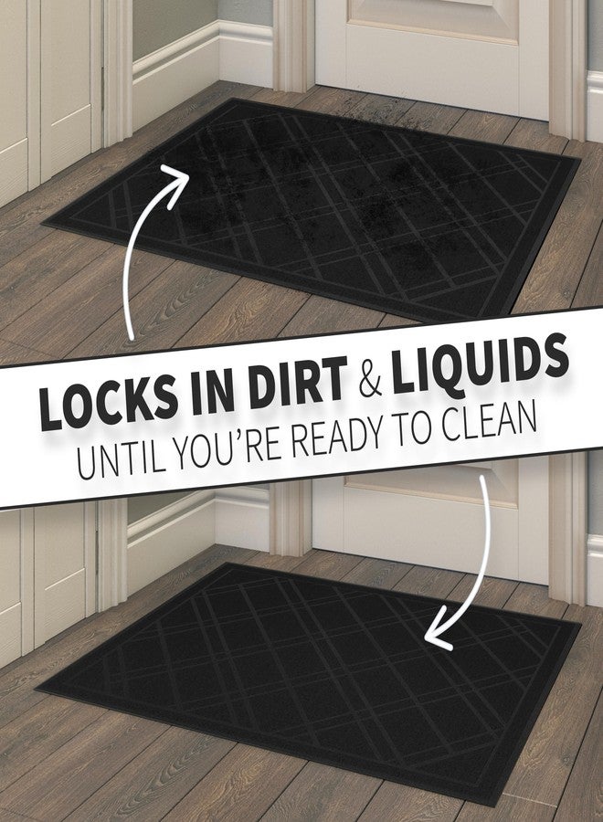 SlipToGrip Door Mat - Durable Door Outdoor Mats for High Traffic - Large 59x35 Inch Black Mat with Water-Resistant Surface - No-Slip and Easy-to-Clean for Indoor and Outdoor Entryways - Image 5