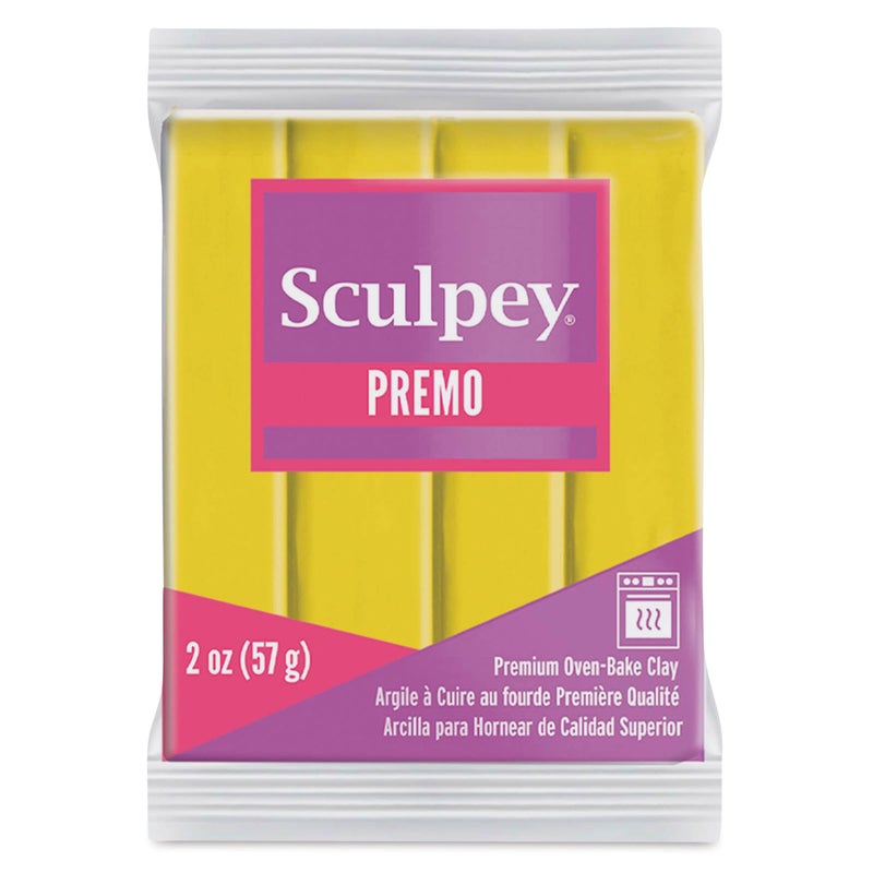 Polyform Premo Sculpey Polymer Clay 2ozCadmium Yellow 