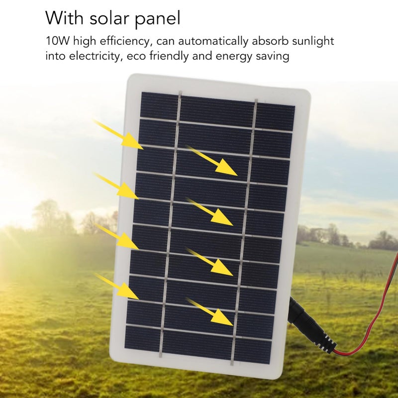 10W 12V Solar Powered Exhaust Fan For Round Pipe ABS Material Ventilation For Attics Greenhouses RVs - Image 5