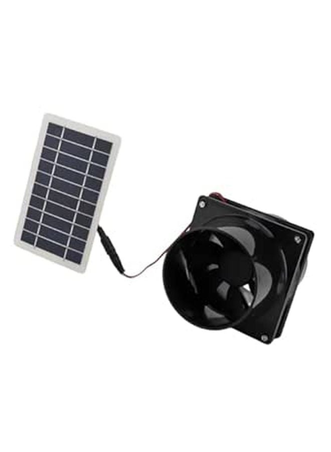 10W 12V Solar Powered Exhaust Fan For Round Pipe ABS Material Ventilation For Attics Greenhouses RVs - Image 1